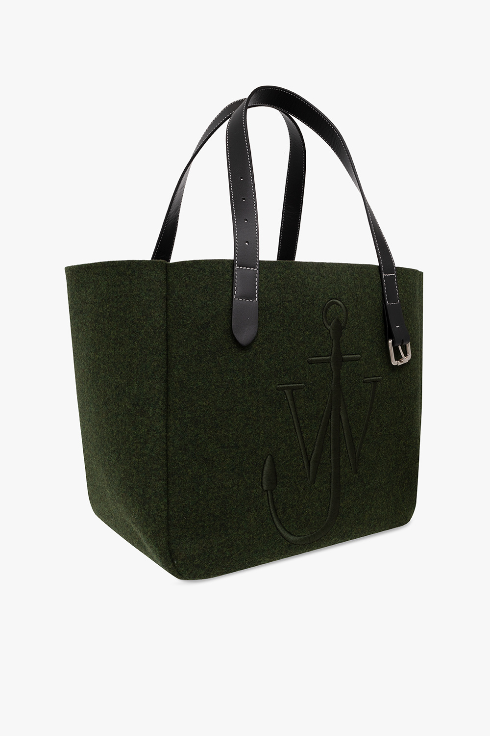 ショルダーバッグ・ポシェット J. W. Anderson Belt Shopper Bag - Wool - Green JW Anderson Green Belt Tote JW Anderson